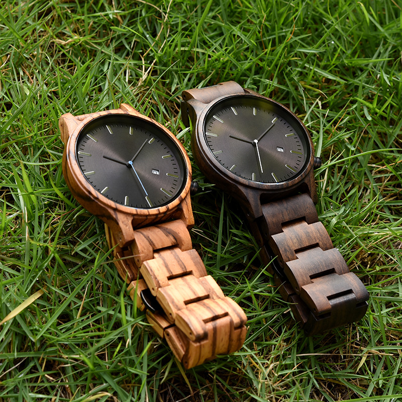 DODO DEER Men's Sandalwood Watch Amazon Hot Selling Ultra Thin Wood Watch Customizable